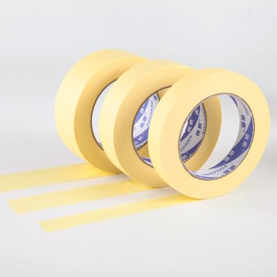 China Strong Glue High Quality Decorative Crepe Yellow Masking Paper Tape for sale