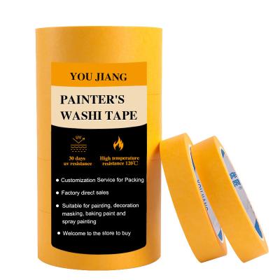 China Yellow Original Multi-Surface Paint Tape Protects Surfaces For Indoor And Outdoor for sale