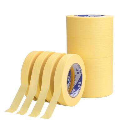 China Crepe Paper Masking Tape - Protection Of Surfaces During Painting, Decorating, 50mm X 50m Beige for sale