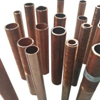 China DELLOK Heat Exchanger Extruded copper Low Finned Tubes for sale