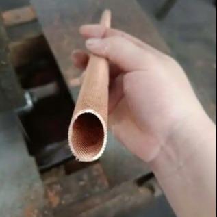 China DELLOK tubo de cobre, bobina de evaporador de barbatanas de alumínio arrefecida a ar ou tubo de barbatanas de cobre extrudido à venda