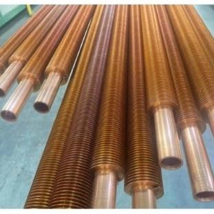 China DELLOK  T2 TP2 C122000 Copper Fin Tube Coil Laser Welded for sale