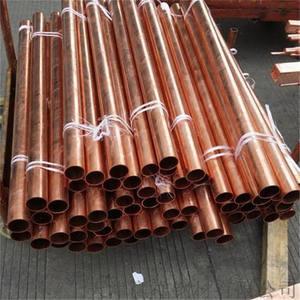 China DELLOK Plain Beveled Treaded 3.1 Cert CuNi 9 10 Round Copper Pipe for sale