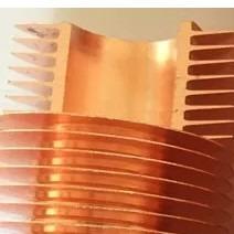 China DELLOK Tubos redondos de aleación de cobre de altura de radiador alto plano sólido de 10,5 mm en venta