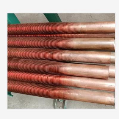 China DELLOK Solid Plain CuNi Type OD 16mm 12FPI Refrigeration Copper Tube for sale