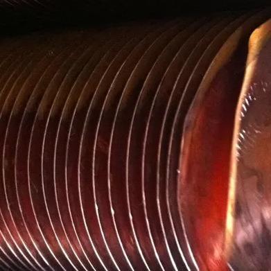 China El espaciador de la ronda de DELLOK envolvió el tubo aletado de cobre de la tensión 25.4m m en venta