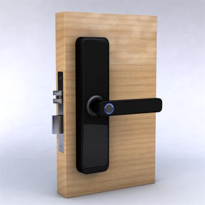 China Tuya APP Cerradura de puertas con huella digital inteligente Cerradura de puertas para dormitorio en venta
