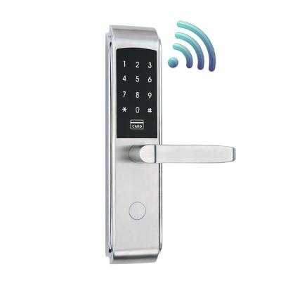 China Remote Management Smart Hotel Lock Silver / Black Intelligent Smart Lock for sale