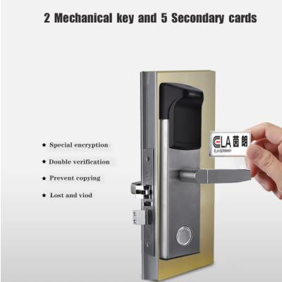China Hotel RFID kaart deur slot / Smart Lock vingerafdruk deur slot Te koop