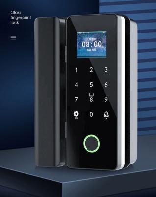 China Commercial Glass Door Smart Lock / Wifi Door Lock With Code And Fingerprint for sale