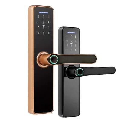 China Intelligent Push Pull Door Lock Tuya WiFi Smart Keyless Entry Door Lock for sale