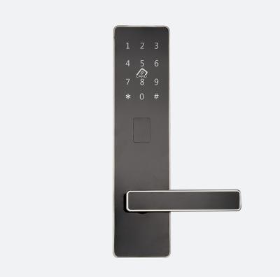 China Fechaduras de porta de hotel eletrônico preto, fechaduras de porta de cartão inteligente de segurança à venda