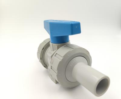 China IP67 PVC Ball Valve Threaded Industrial Union Ball Valve Manual for sale