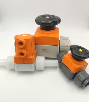 China Válvulas de diafragma de plástico de PVC comerciais PN 10 Tipo de suspensão à venda