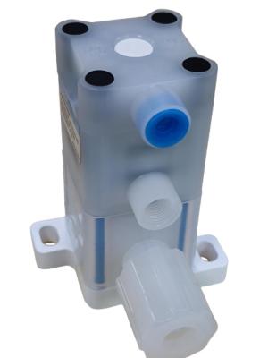 China PFA válvula de control neumática de diafragma con rosca UNF en venta