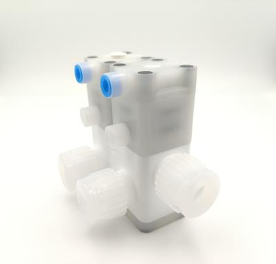 China PVDF PFA Valve FlareLINK Válvula de película neumática con cero fugas, válvulas de diafragma para la válvula de control del actuador de diafragma sola en venta