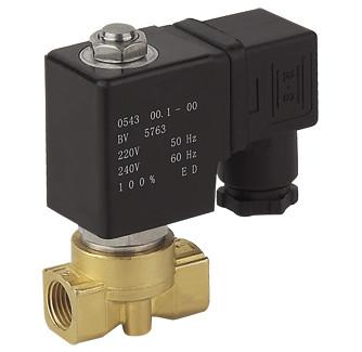 China Brass Gas Solenoid Valve Semi Direct Acting , 3/4 Inch 20mm Solenoid Valve for sale