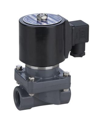 China Normally Closed 24VDC 3/4＂Plastic Solenoid Valves For Water Anti Corrosive for sale