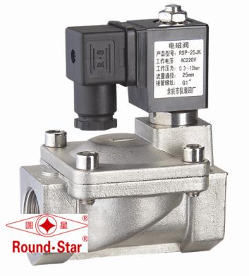 China Stainless 2 Way Solenoid Water Valve , 3/8” Electric Solenoid Valve For Water for sale