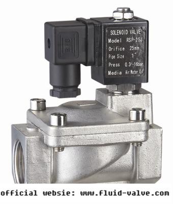 China SS 2 Inch Water Solenoid Valve 24V Solenoid Valve Water RSP Series for sale