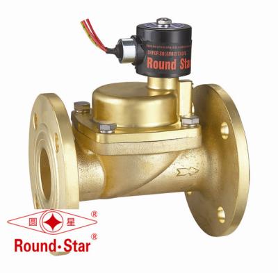 China Normally Open Brass Hot Water Solenoid Valve 12V 2 Way For Steam Application for sale