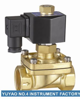 China Brass 3/8＂Normally Open Water Solenoid Valve For Water Air Liquid Medium for sale