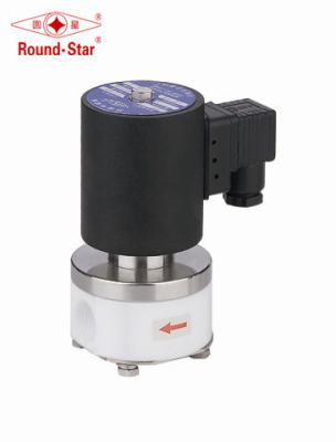 China Anti Corrosive PTFE Solenoid Valve 3/8＂Solenoid Water Valve For Acetic Acid for sale