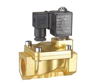 China Brass Two Inch Electric Latching Solenoid Valve Water 0.3 ～7 Bar G Thread / NPT Thread for sale
