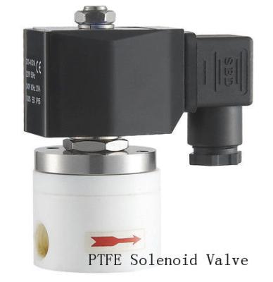 China Direct Acting PTFE Solenoid Valve Electric Air Solenoid Valve 3/4 Inch for sale
