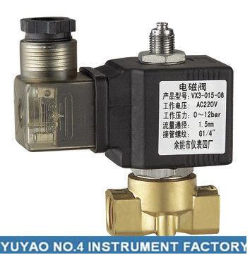 China Stainless Steel 3 Way Solenoid Valve Normally Open , High Pressure 1/4'' Solenoid Valve for sale