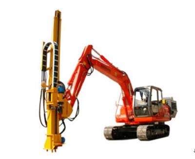 China Air Flush Mining Well 80m 15t Excavator Drill Rigs for sale