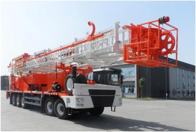 China Nominal Workover Depth 3200m Truck Mounted Drilling Rig for sale