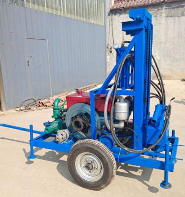 China 130m Trailer Mounted Water Well Drilling Rigs Small Automatic Drilling Machine for sale