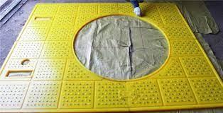 China Polyurethane Urethane PU Antiskid Cushions For Drilling Platform for sale