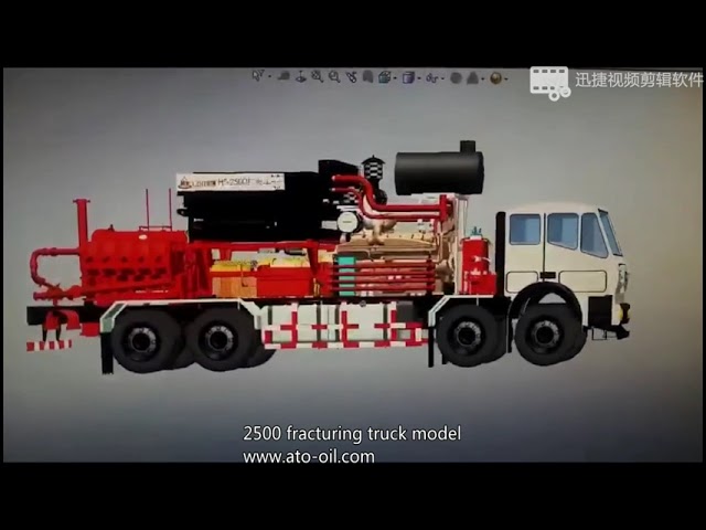 2100r/min Frac Pump Truck 300HP 105MPa Hydraulic Transmission
