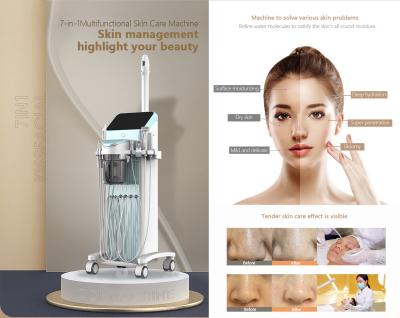 China 220V Infusion Dermabrasion Hydrafacial Machine 7 In 1 200Kpa Hydro Oxygen Machine for sale