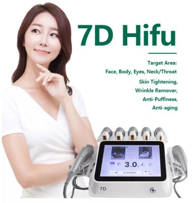 China Ultrasonic Focus HIFU Facial 7D Machine Professional Anti Aging Skin Tightening for sale