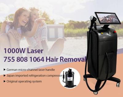 China 808nm 755nm 1064nm 4D Diode Laser Hair Removal Machine 150J/Cm2 for sale