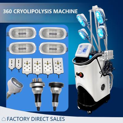 China Coolsculpting Fat Freezing Machine 360 Cryolipolysis RF Machine Cavitation 80k for sale