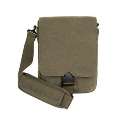 China OEM Army Green Canvas One Side Bags With Multi Separate Pocket for sale