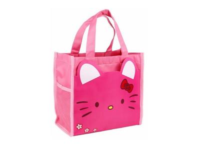 China Waterproof Polyester Lovely Cartoon Kids Custom Tote Bags For Picnic Or Lunch for sale