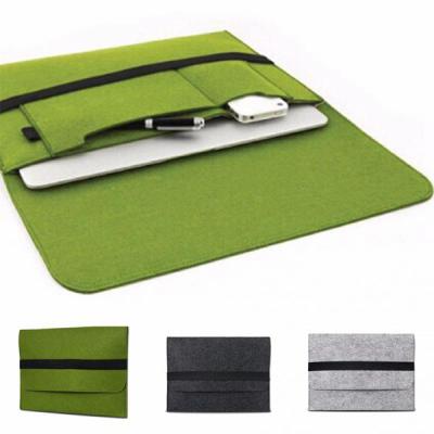 China Felt Briefcase Covers / Padded Laptop Bag For 11.6 12 13.3 15.4 Inch Macbook air for sale