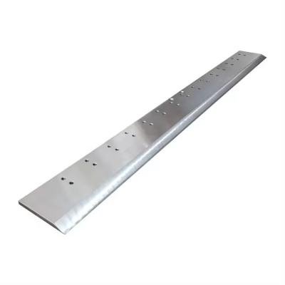 China Paper Cutter Knife Guillotine 24 Degree Cutting Edge Speed Steel Blade Adjustable Guide for sale