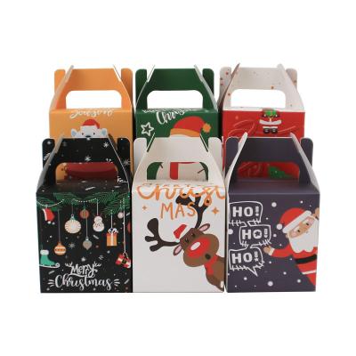 China Christmas Eve Biodegradable Paper Food Packaging Apple Gift Box 23g for sale