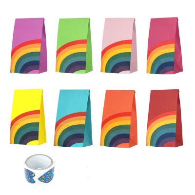 中国 70g白いクラフト紙の虹のケーキの食品包装の紙袋10g/Pcs 販売のため
