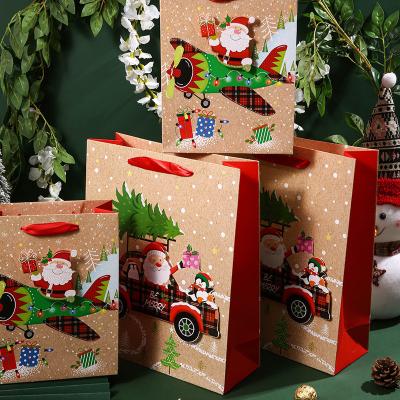 China 250g White Cardboard Eco Friendly Christmas Gift Tote Bags 30g/PCS for sale