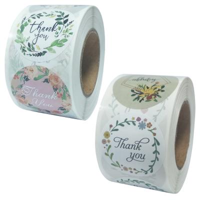 China 3.8cm Custom Thank You Sticker Labels For Sealing Stuff Decoration for sale