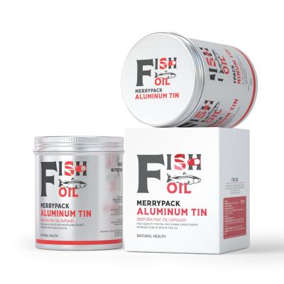 Chine La nourriture serrée d'aluminium de l'huile de poisson de joint 500ml met en boîte 80*100mm à vendre