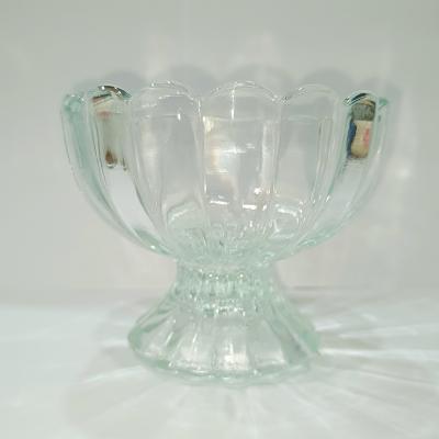 China Light Luxury Style Dessert Glass Bowl Ice Cream Glass Cup Transparent Te koop