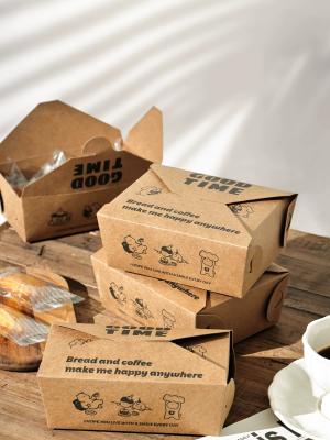 China Embalaje de alimentos de papel biodegradable personalizado 22.5*15.5*7cm 3-4pcs Ferrero Microondas en venta